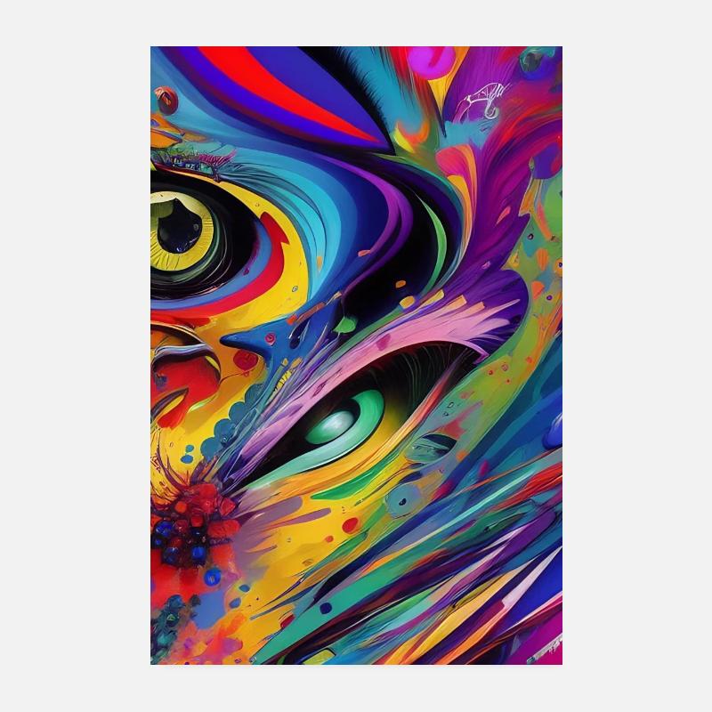 Abstract art Poster 8" x 12" (20x30 cm)