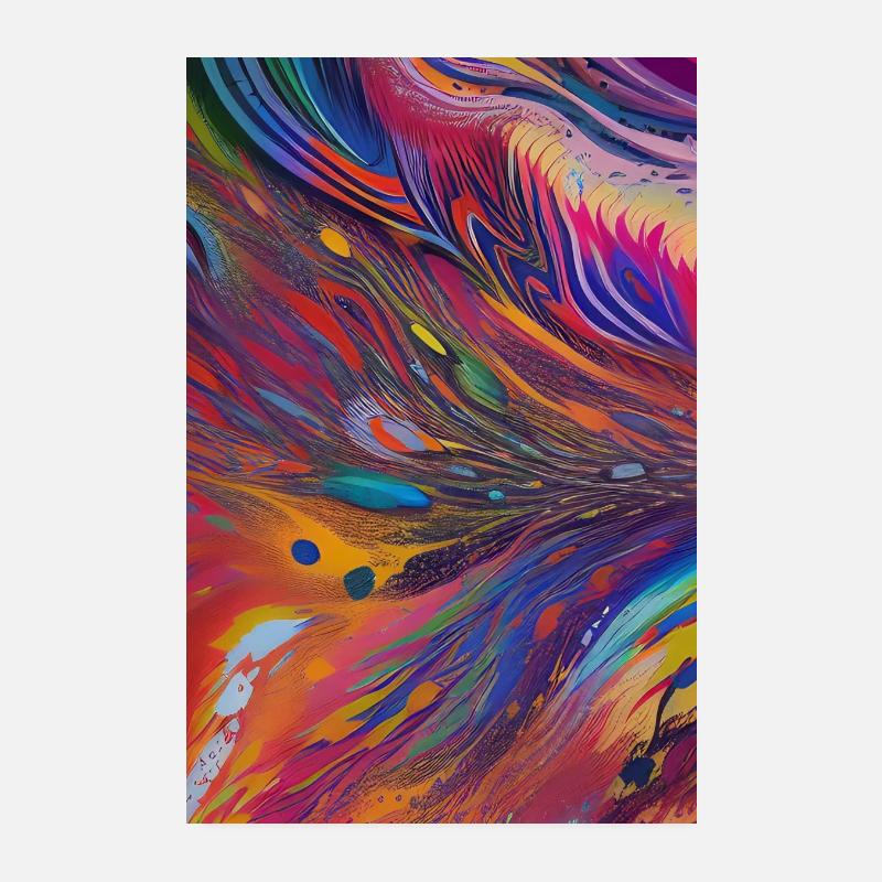 Abstract art Poster 8" x 12" (20x30 cm)