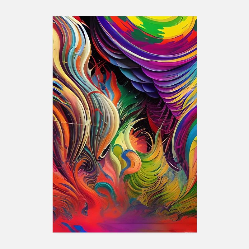 Abstract art Poster 8" x 12" (20x30 cm)