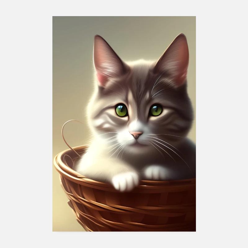 Mignon bébé chat Poster 20 x 30 cm