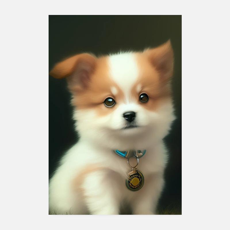 Bébé chien Poster 20 x 30 cm