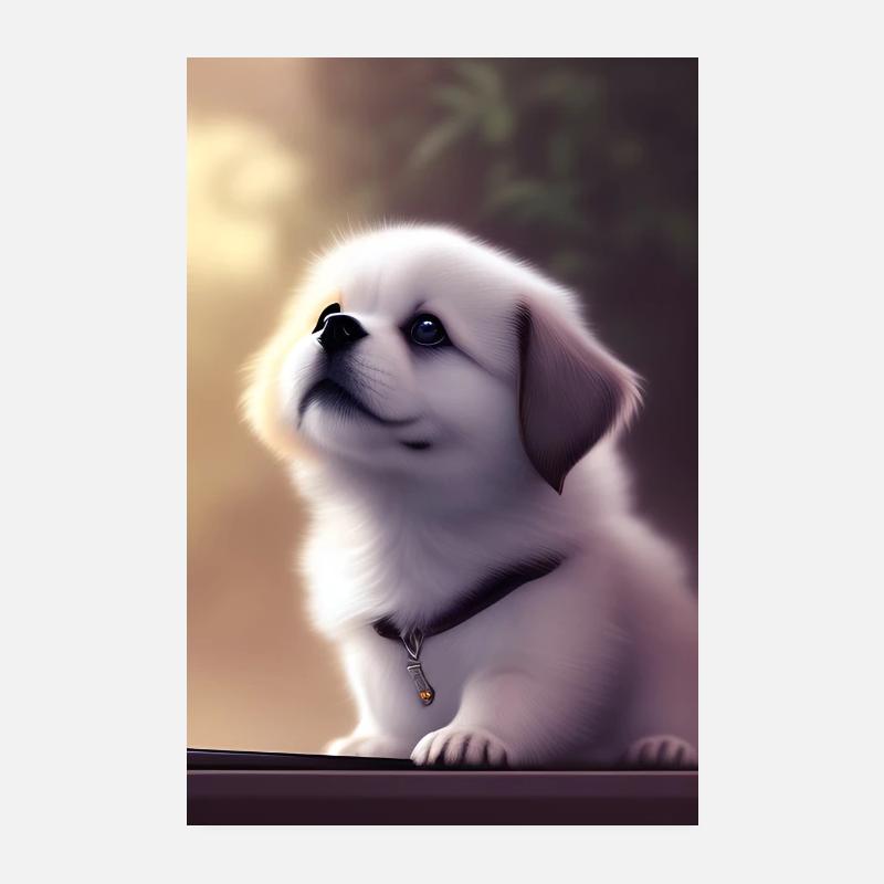 Bébé chien Poster 20 x 30 cm