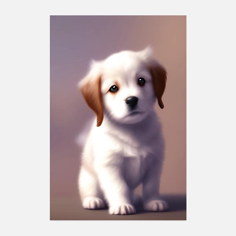 Bébé chien Poster 20 x 30 cm