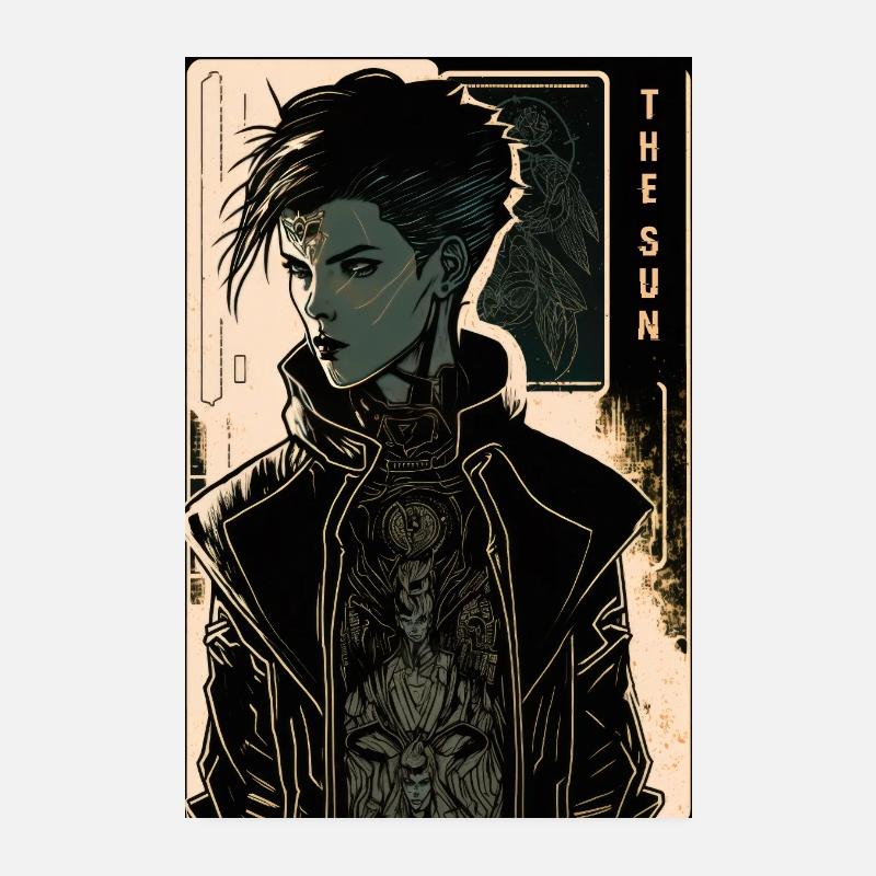 Die Sonne - Poster 20x30 cm - Weiß