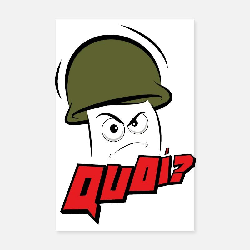 Mr Ronchon QUOI Poster 20 x 30 cm