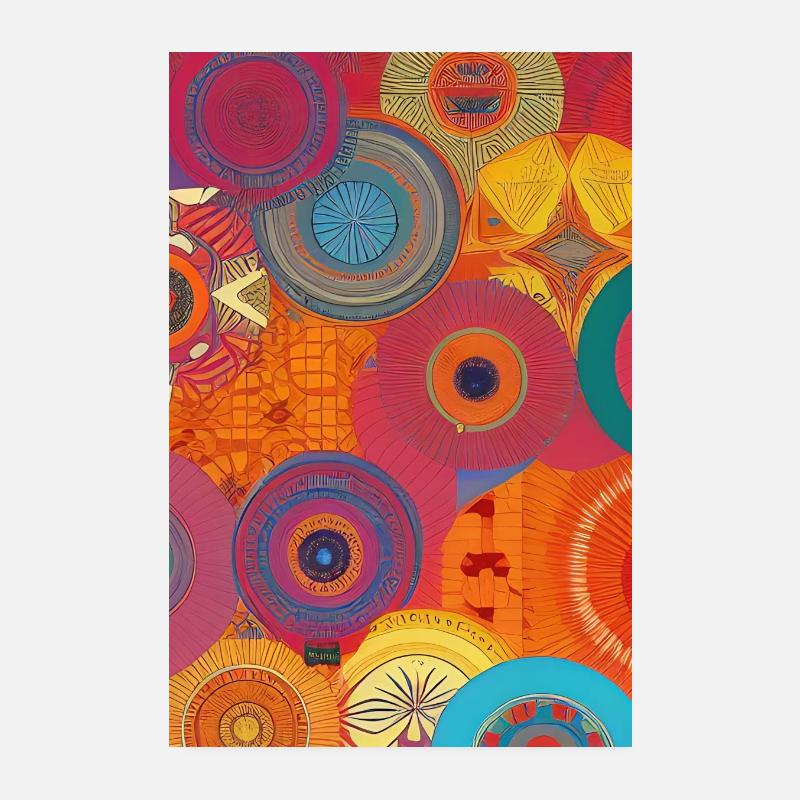 Modèle rétro Poster 20 x 30 cm