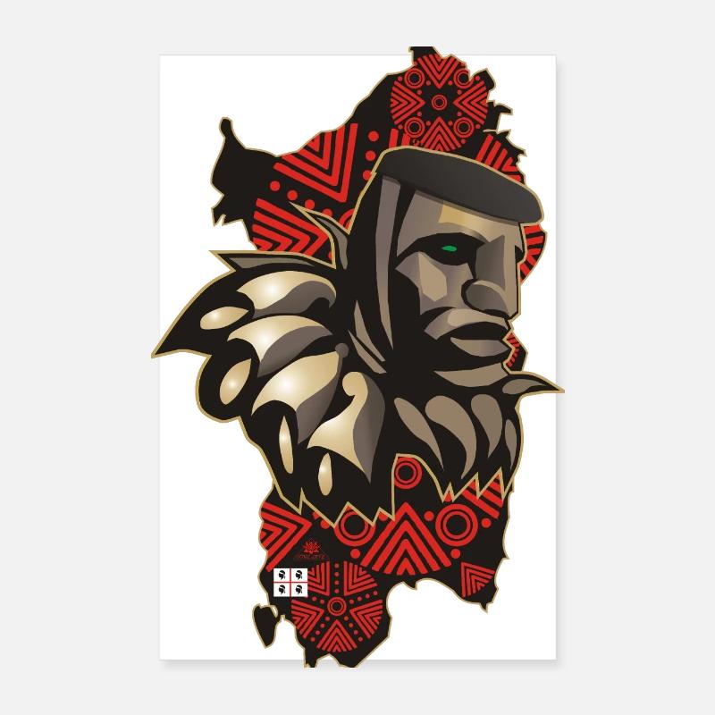 Mamuthone Sardinien Poster 20x30 cm