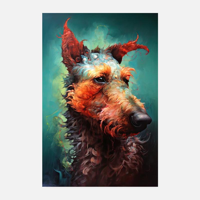 The Confident Terrier Poster 8" x 12" (20x30 cm)