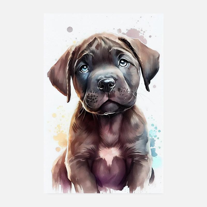 Cane Corso Hund Chien Poster 20 x 30 cm