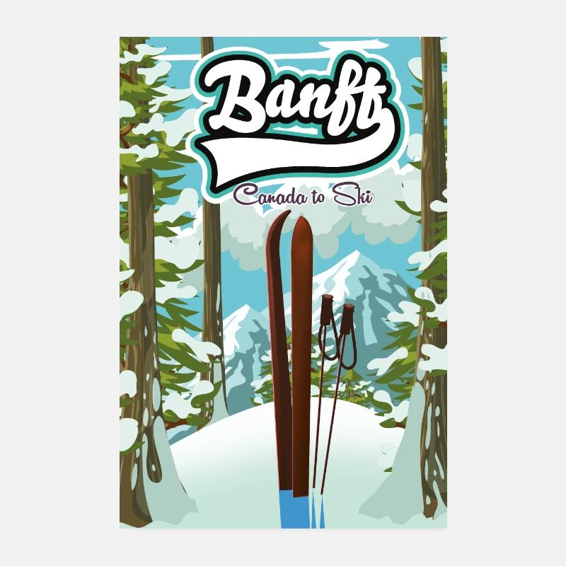 Banff Kanada Reiseplakat Poster 20x30 cm