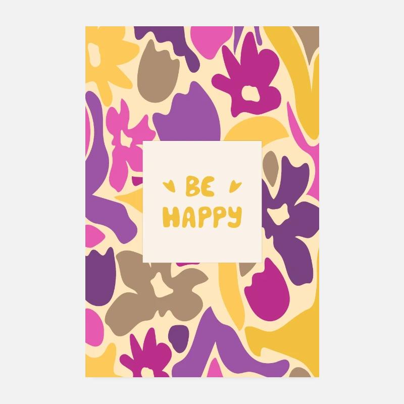 Sois heureux Poster 20 x 30 cm