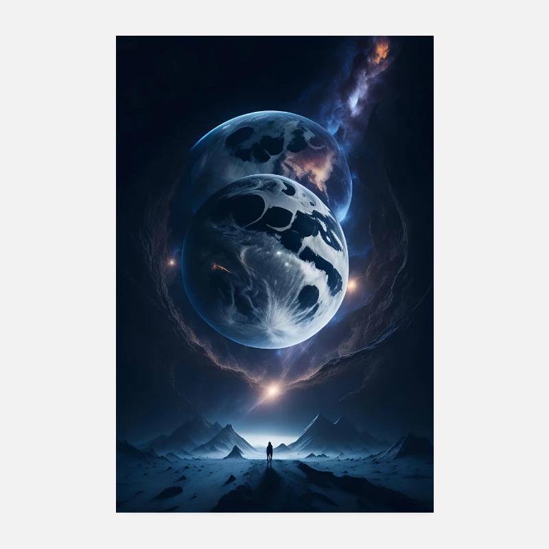Kosmische Reise Poster 20x30 cm