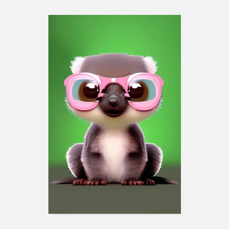 Lemur Affe Poster 20x30 cm