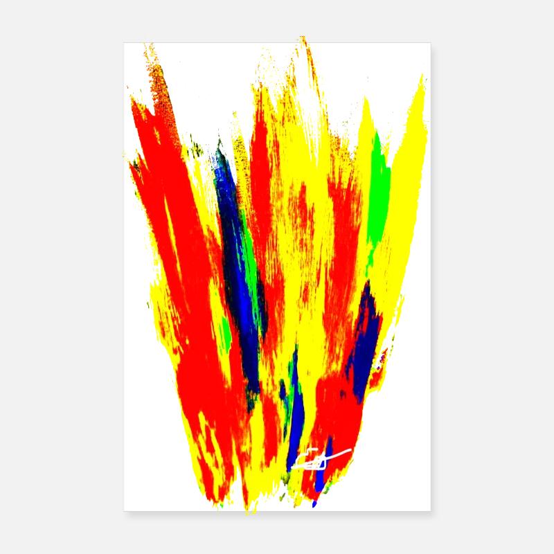 « Burn » Acryl Paint 47 par Marco Eckenbrecht Poster 20 x 30 cm