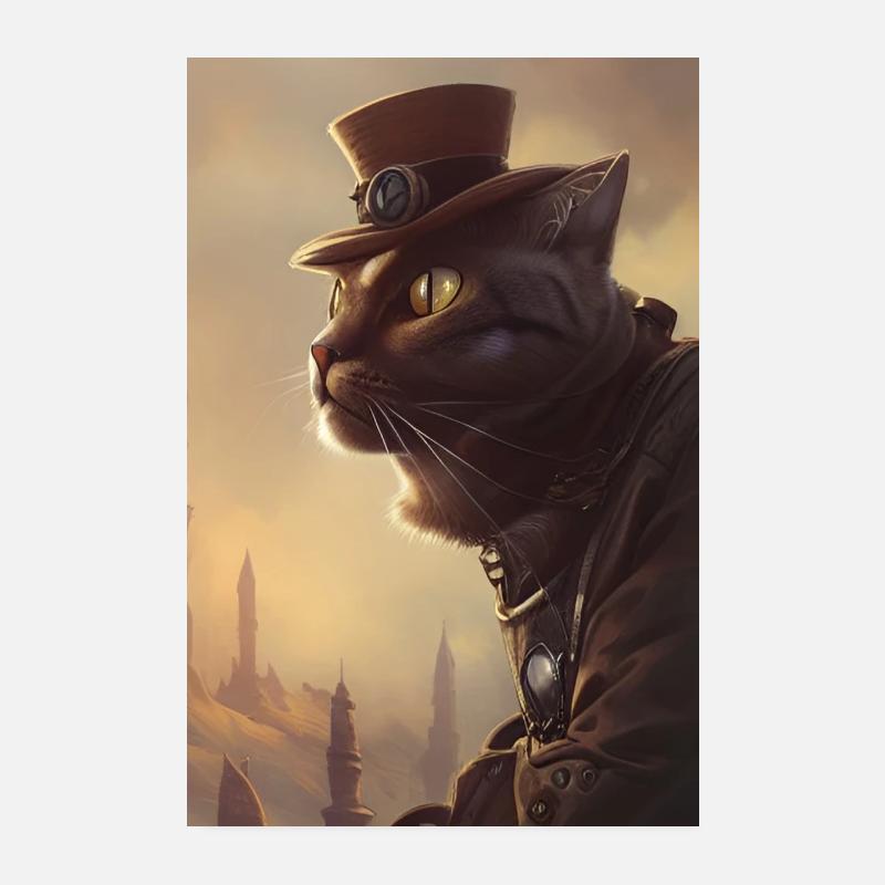 Mr cat Poster 20 x 30 cm