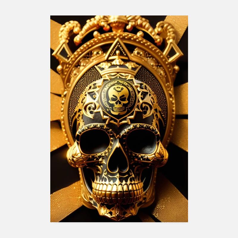 Maya-Schädel Poster 20x30 cm