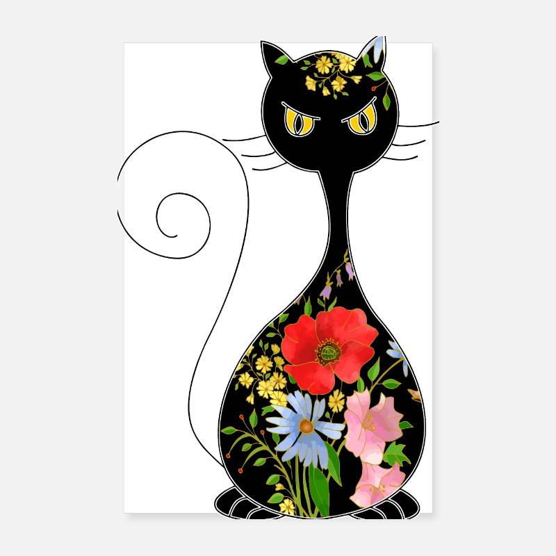 Chat Poster 20 x 30 cm