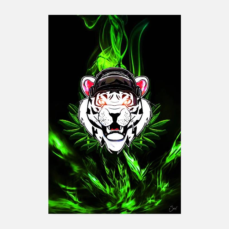 TIGER POSTER Poster 8" x 12" (20x30 cm)