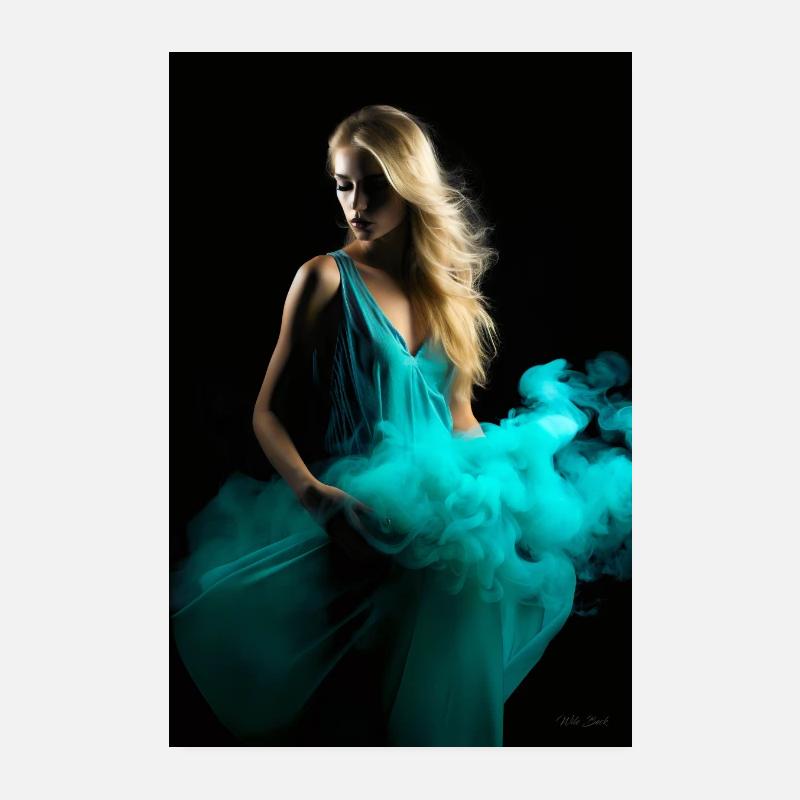 Cyan Beauté 4 Poster 20 x 30 cm