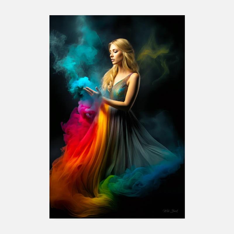 Beauté arc-en-ciel 3 Poster 20 x 30 cm