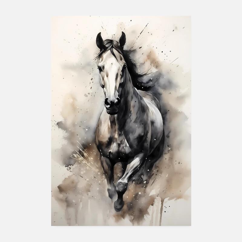 Equitation Equitation Equitation Saut d’obstacles Poster 20 x 30 cm