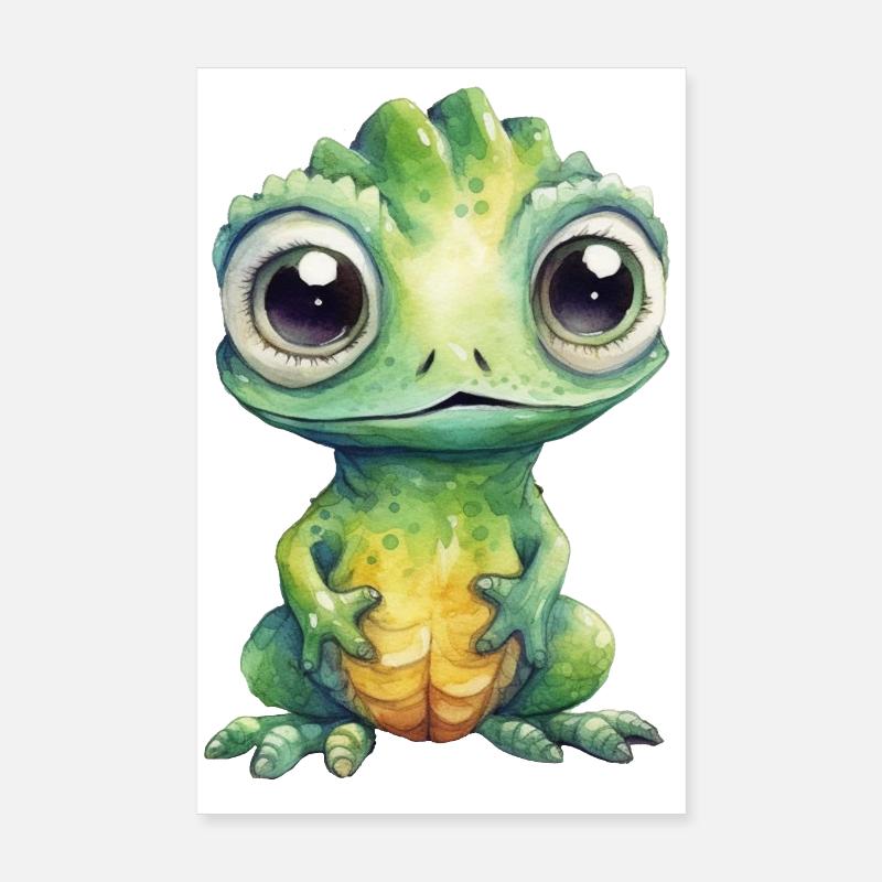 Dessin à l’aquarelle Kappa Poster 20 x 30 cm