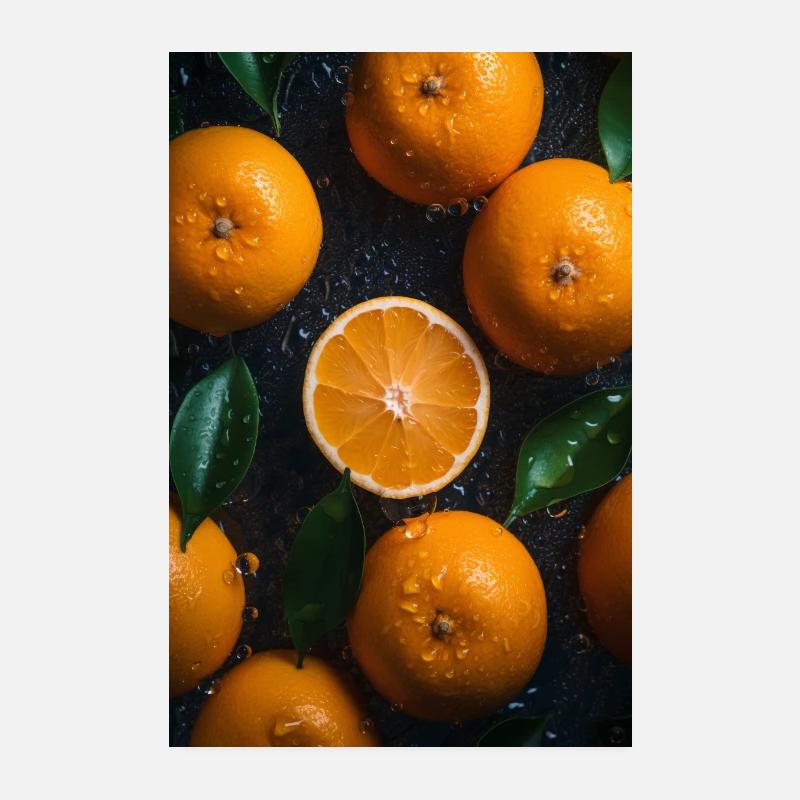 Oranges V1 Poster 20 x 30 cm