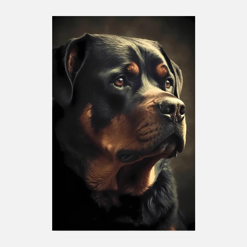 Rottweiler Hund Chien Poster 20 x 30 cm