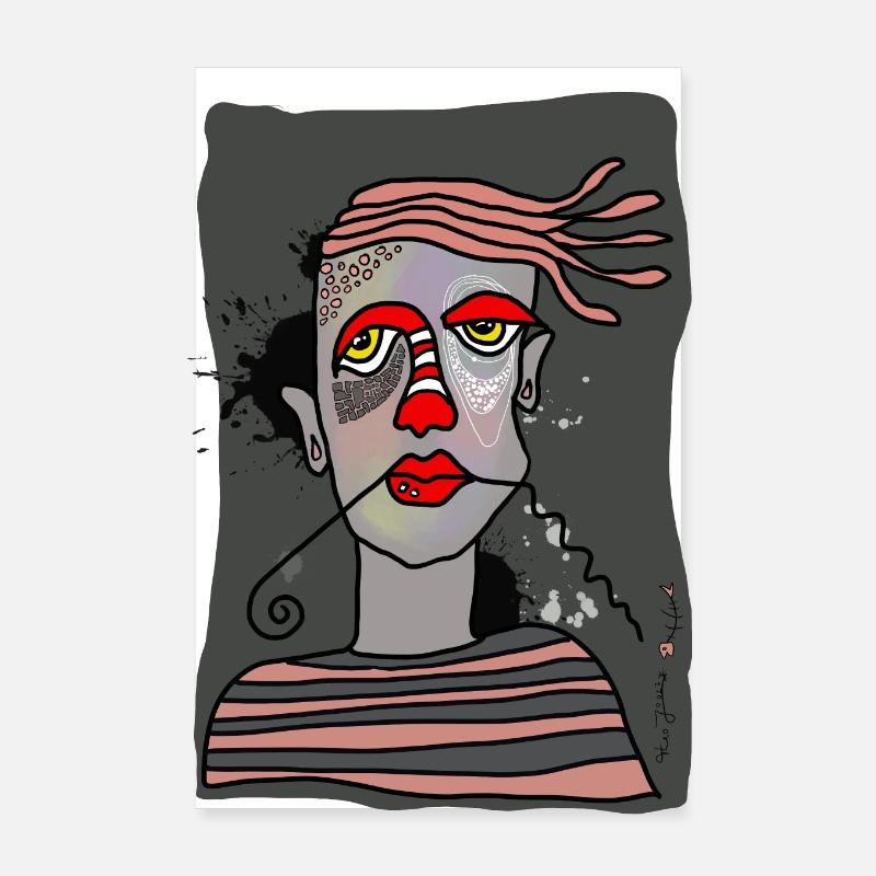 comicart Gesicht Poster 20x30 cm