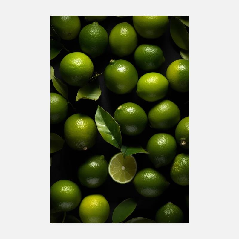 Limes V3 - Poster 20 x 30 cm - blanc