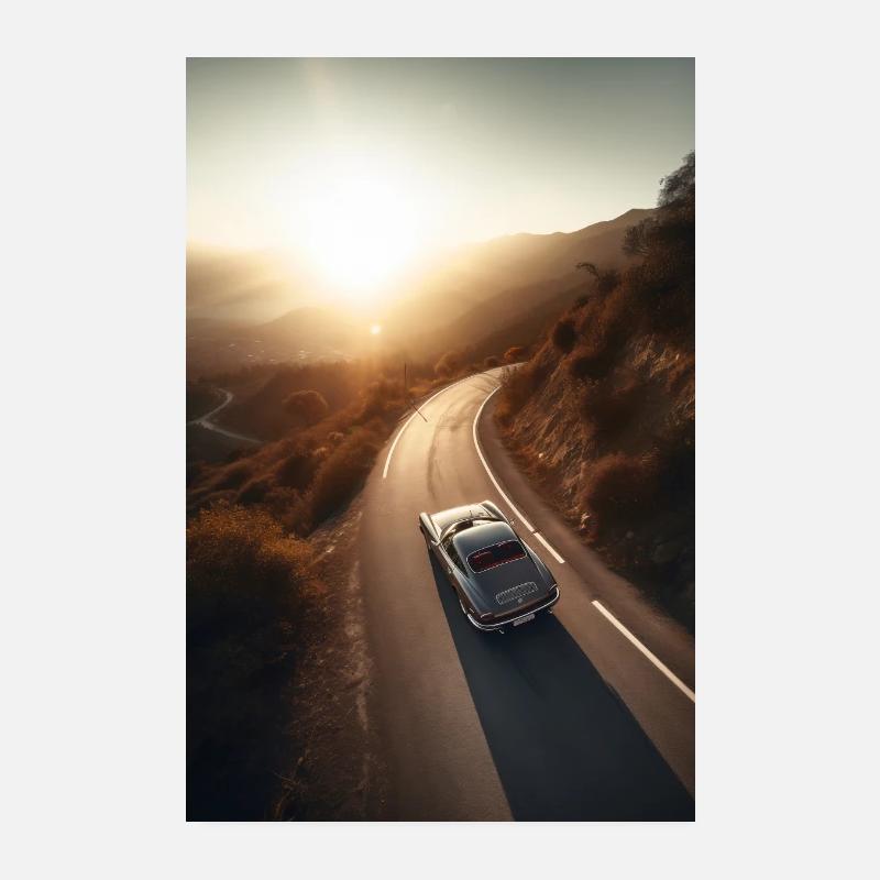 On the road V2 Poster 8" x 12" (20x30 cm)