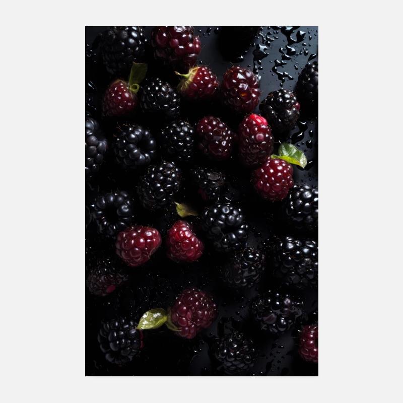Blackberries Poster 8" x 12" (20x30 cm)