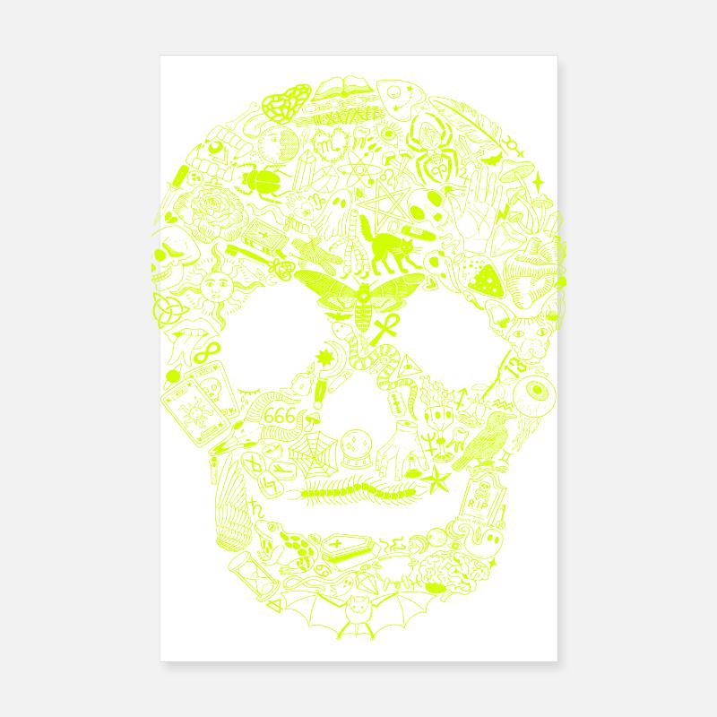 Gothic Skull Goth Style Dark Heavy Metal WGT Poster 8" x 12" (20x30 cm)