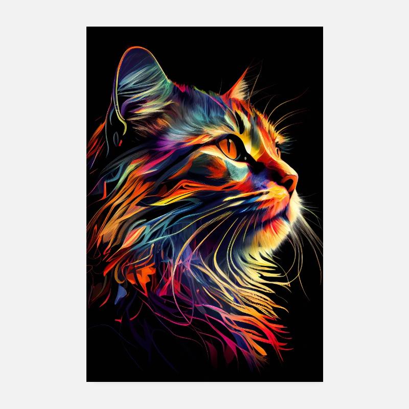 Résumé Chat Poster 20 x 30 cm