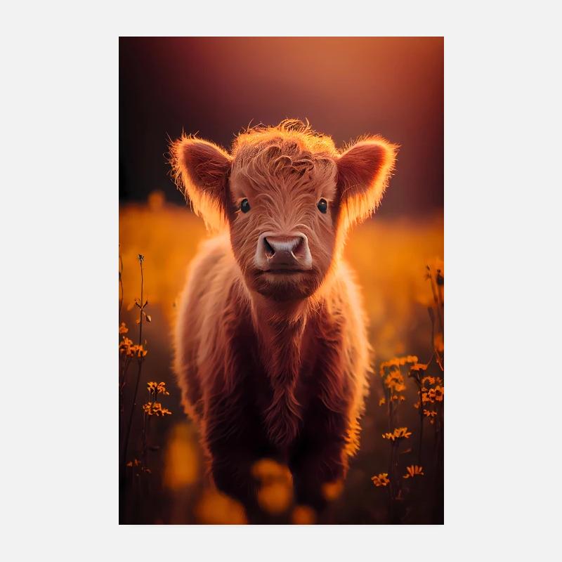 Scottish Highland Cows Poster 20x30 cm