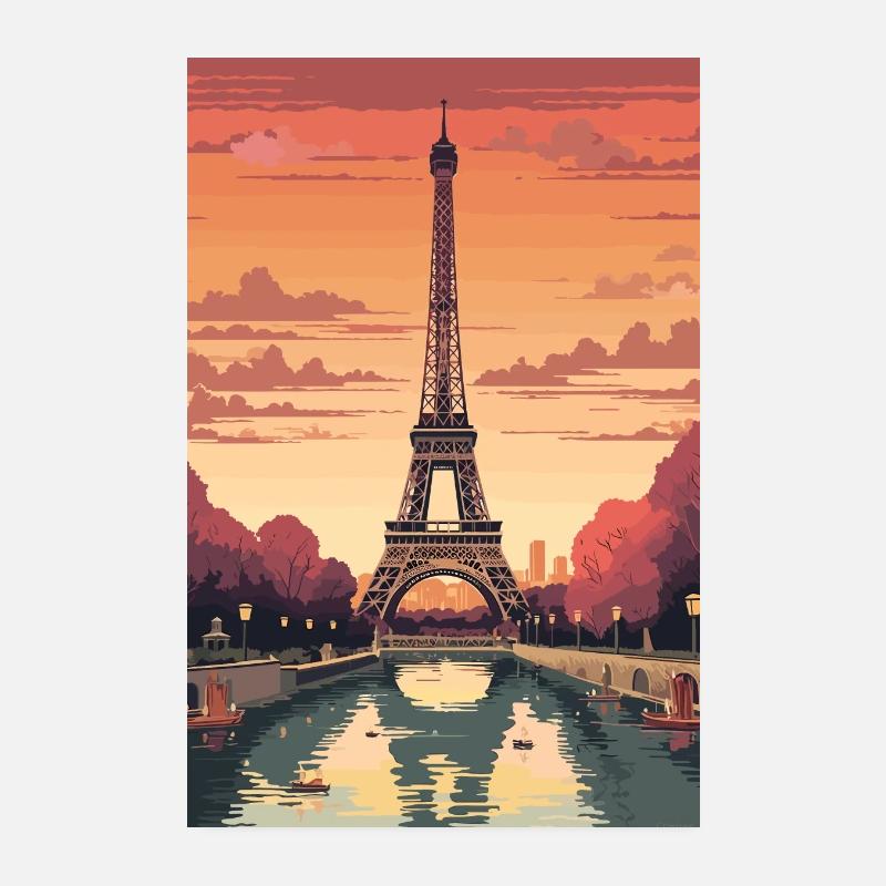 Tour Eiffel Paris Poster 20 x 30 cm