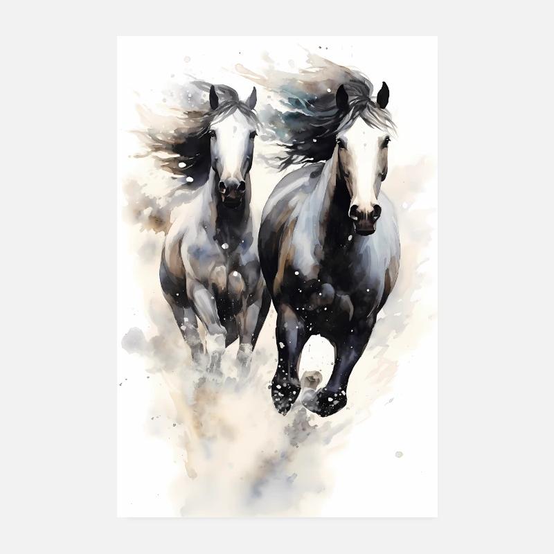 Equitation Equitation Equitation Saut d’obstacles Poster 20 x 30 cm