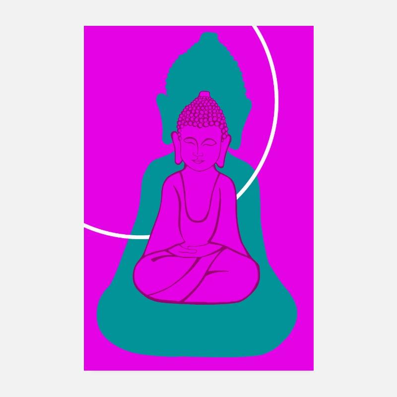 Popart d’affiche de Bouddha Poster 20 x 30 cm