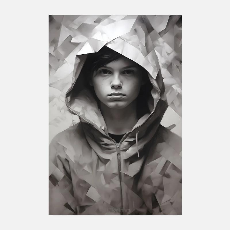 Garçon timide Poster 20 x 30 cm