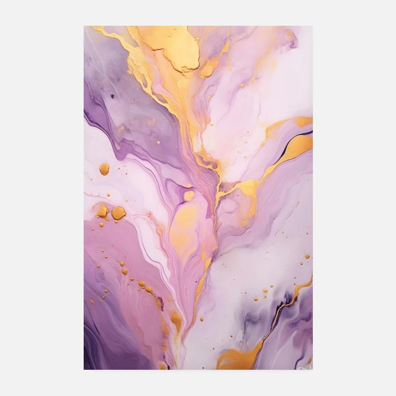 Marbre Pierre Naturelle Texture Rose Poster 20 x 30 cm