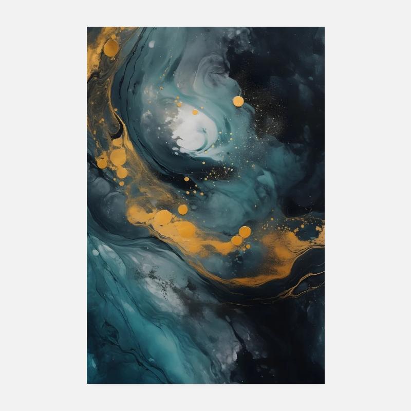 Texture de pierre naturelle en marbre Poster 20 x 30 cm