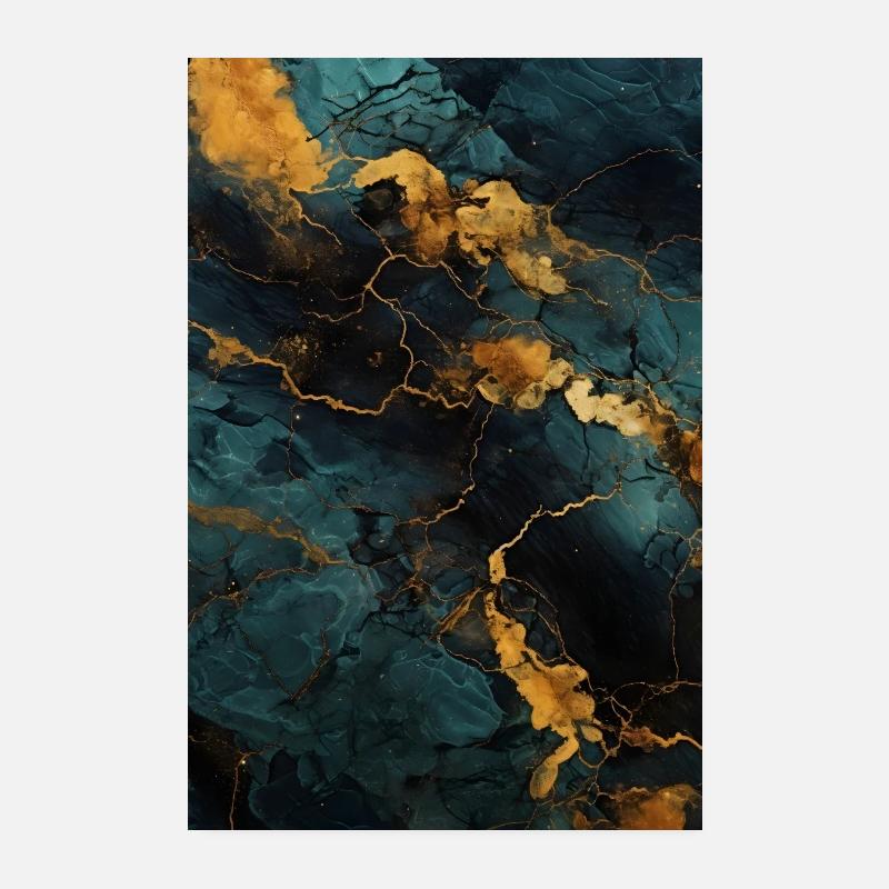 Texture de pierre naturelle en marbre Poster 20 x 30 cm