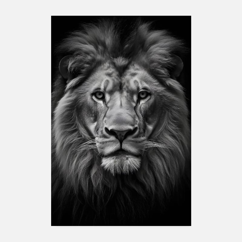 Löwe Wildnis Poster 20x30 cm