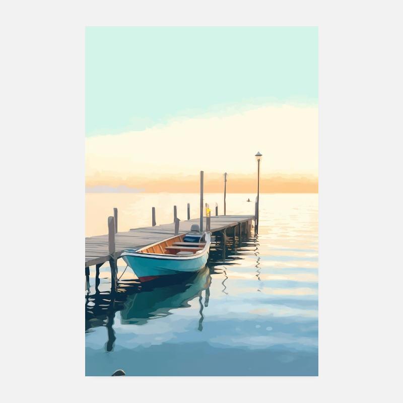 Sea Gets Hotter - Poster 20x30 cm - Weiß