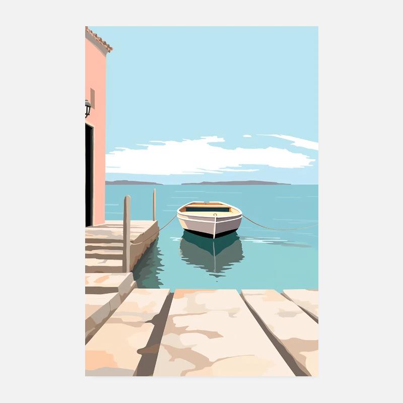 A Match Into Water - Poster 20x30 cm - Weiß