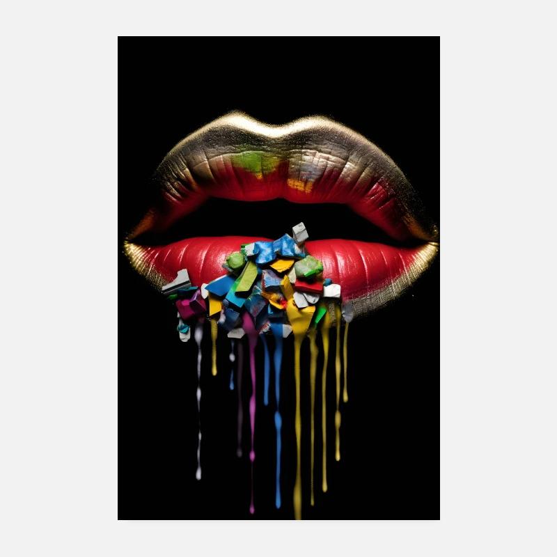 Lèvres Poster 20 x 30 cm