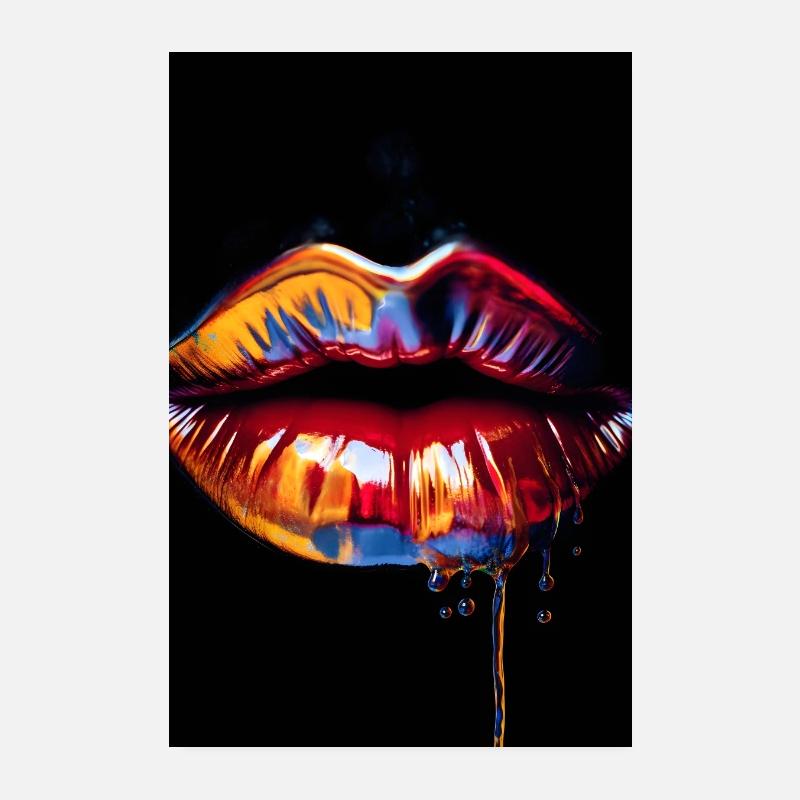 Lippen Poster 20x30 cm