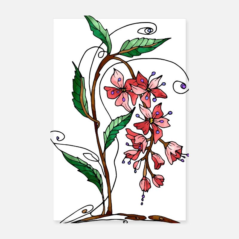 Blumen Poster 20x30 cm
