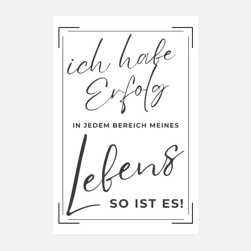 POSITIVE EINSTELLUNG MINDSET Motivation Poster 20x30 cm