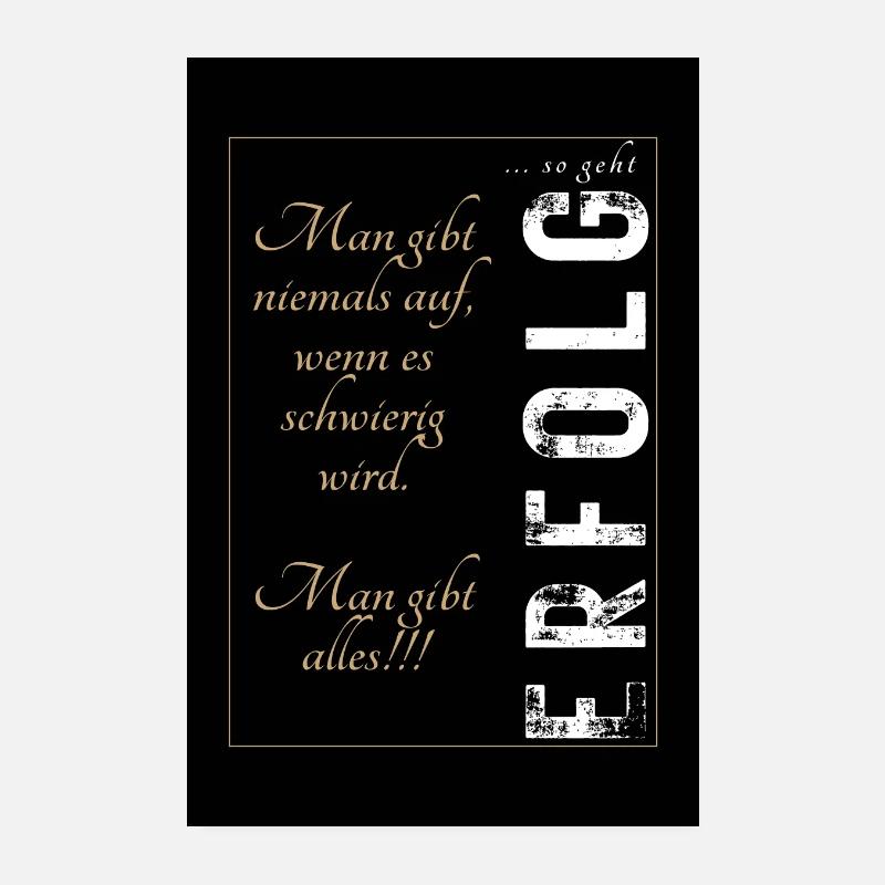 POSITIVE EINSTELLUNG MINDSET Motivation Poster 20x30 cm